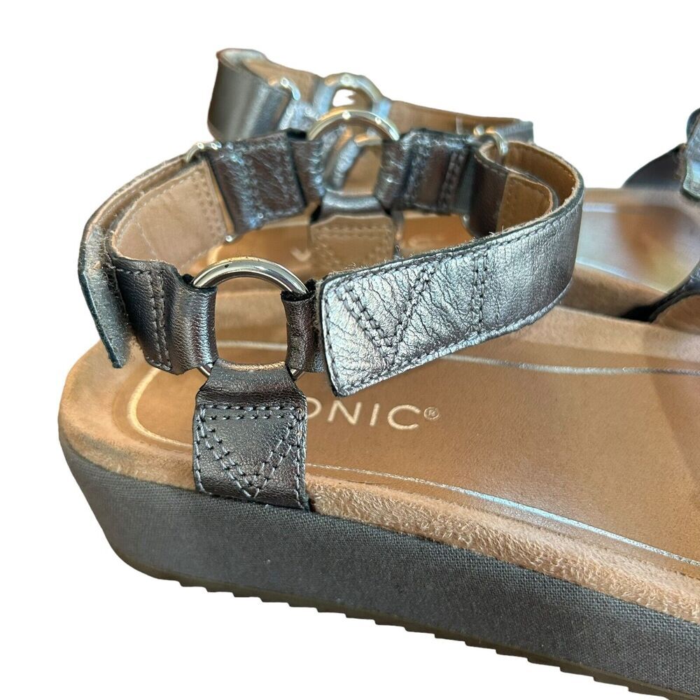 Vionic Silver Sandals With Cushioned Footbed - image 8